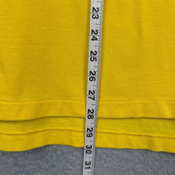 Polo By Ralph Lauren Vintage Yellow Green Pony Polo Shirt Big and Tall XL Preppy - Picture 5 of 8